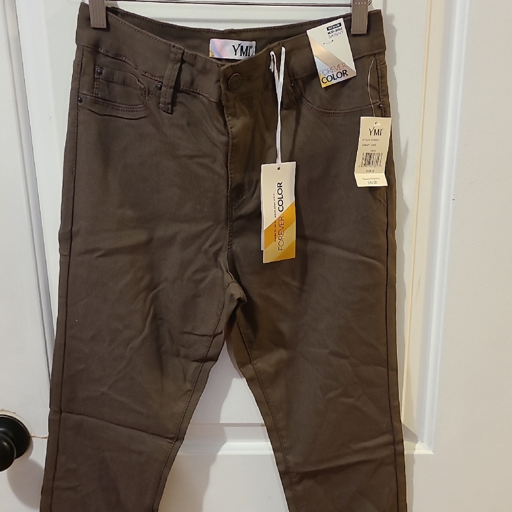NWT YMI Mid-rise Brown Skinny Jeans